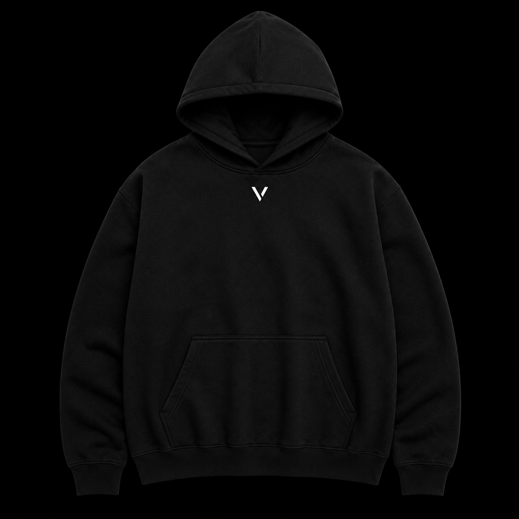 Sweat à Capuche VERO Signature – Noir